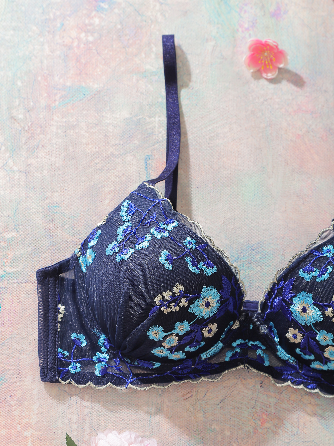 1Pcs Everyday Thin Cup Women's - Plunge Bra Push Up ulasan dan harga