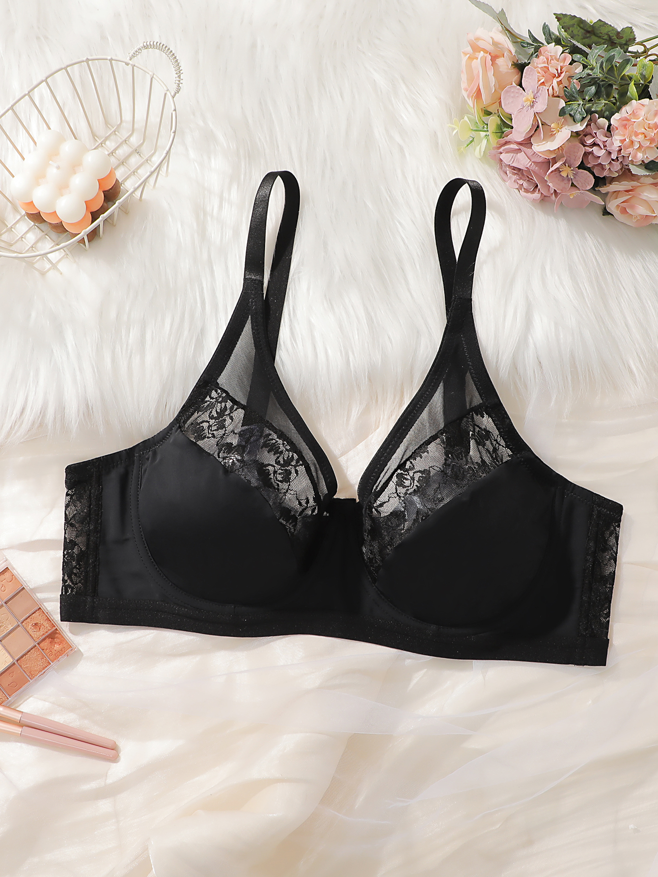 Plus Size Lace Minimizer Bra,  - Minimizer Bra Women ulasan dan harga