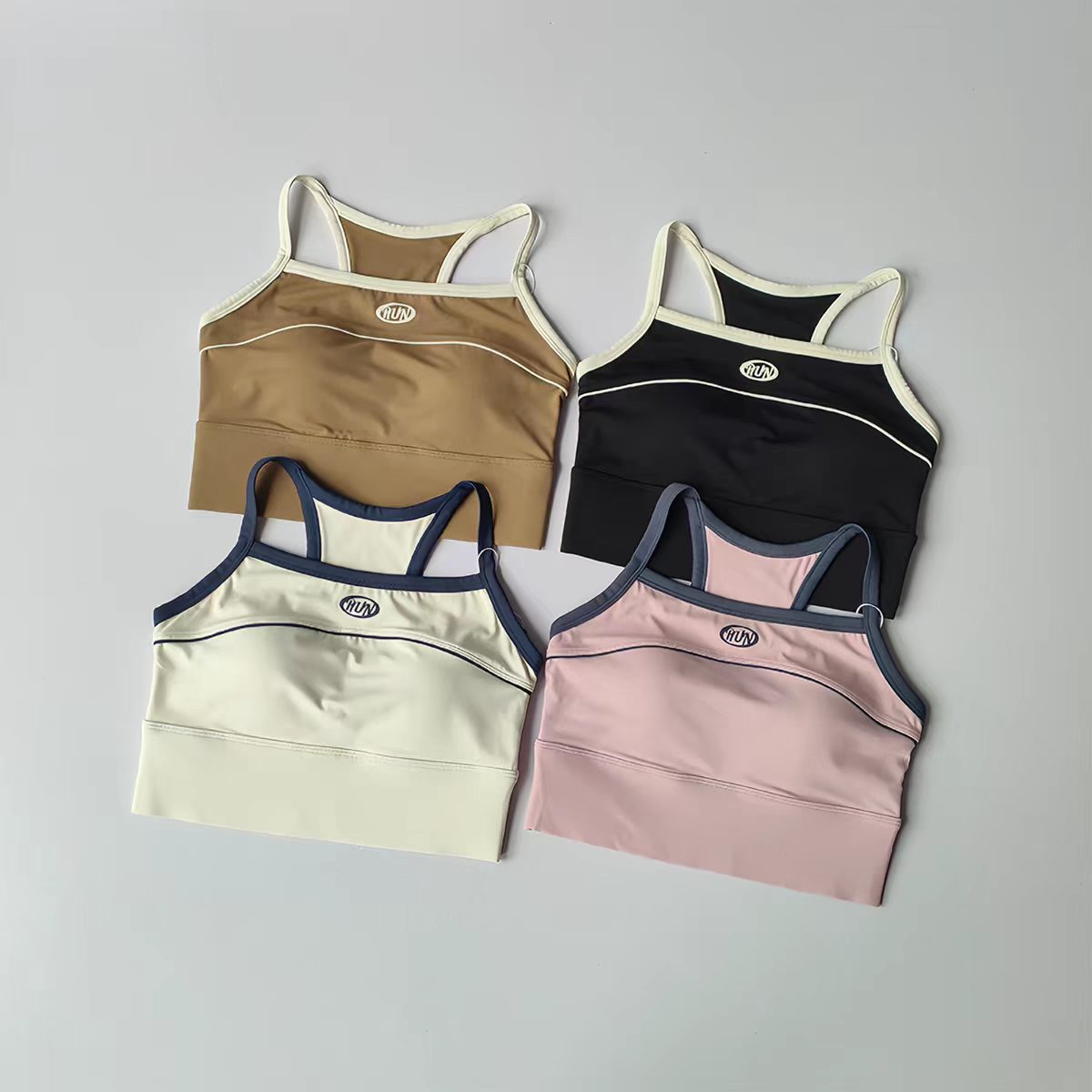 Women Color Block Sports Bra w - Plunge Bra Push Up ulasan dan harga