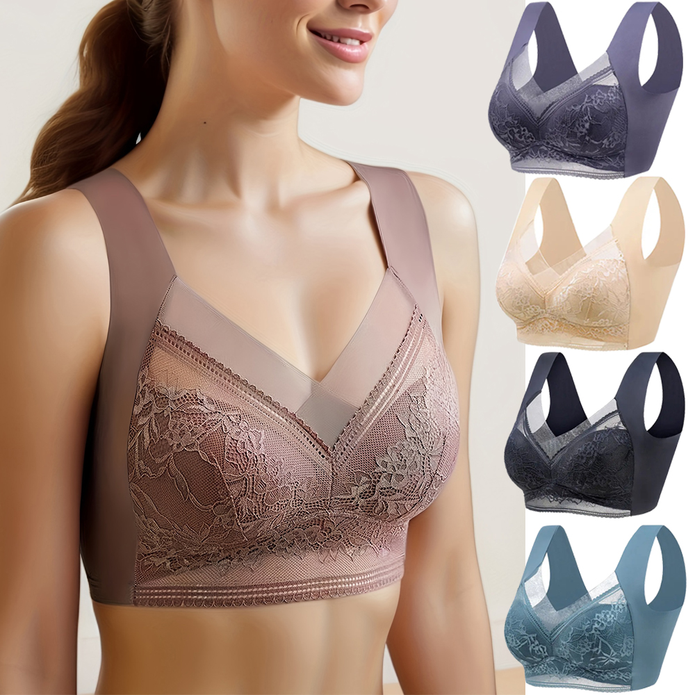 L-6L Women Large Bra Push Up I - Sheer Bra Lace ulasan dan harga